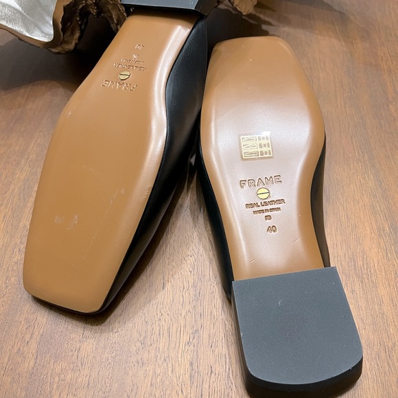 FRAME Le Town Square-Toe
Leather Mules size 40. Buttery Soft Leather. - Picture 2 of 9